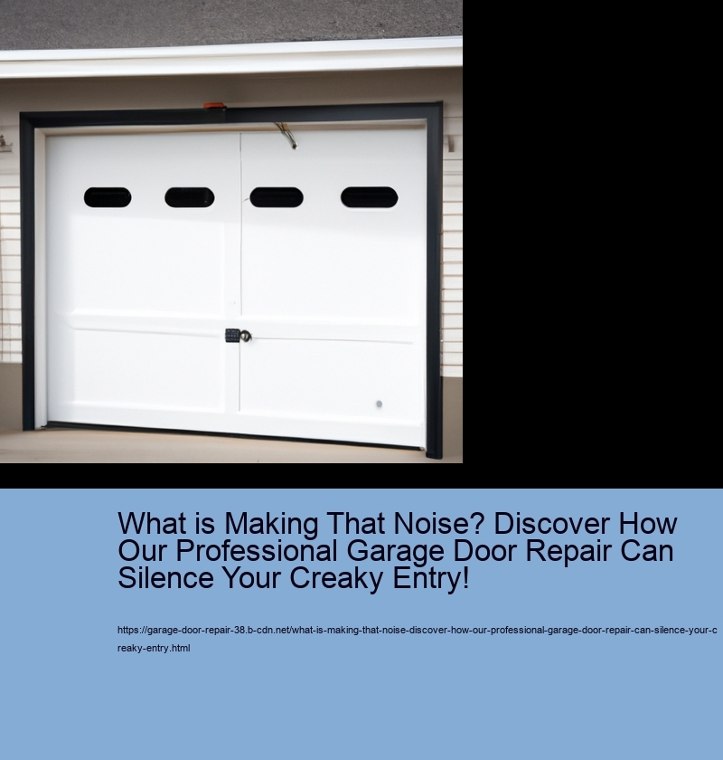What is Making That Noise? Discover How Our Professional Garage Door Repair Can Silence Your Creaky Entry!