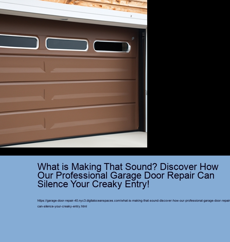 What is Making That Sound? Discover How Our Professional Garage Door Repair Can Silence Your Creaky Entry!