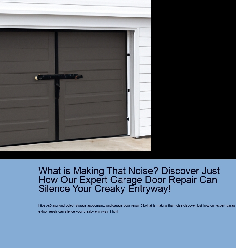 What is Making That Noise? Discover Just How Our Expert Garage Door Repair Can Silence Your Creaky Entryway!