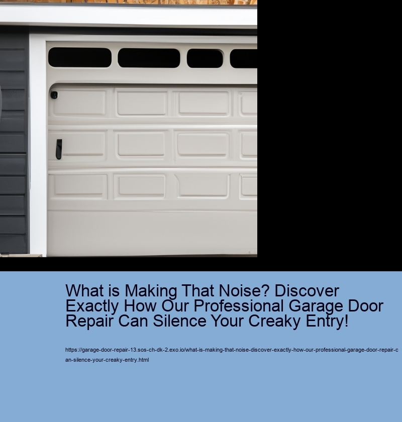 What is Making That Noise? Discover Exactly How Our Professional Garage Door Repair Can Silence Your Creaky Entry!